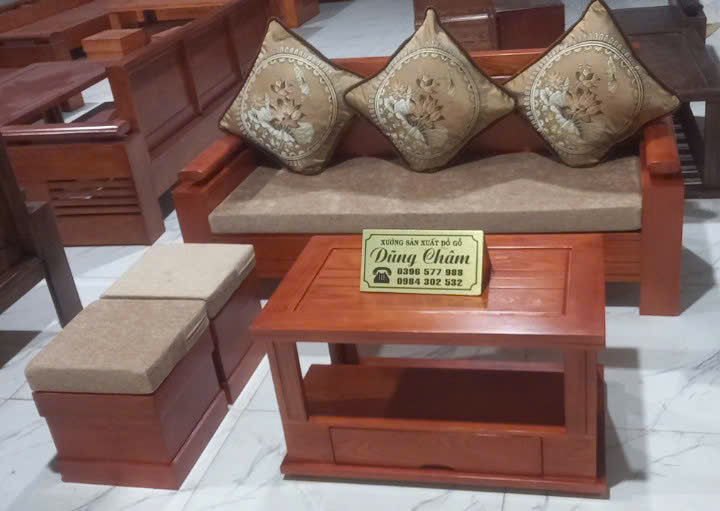 Bàn Ghế Gỗ Cho Phòng Khách Nhỏ Mẫu Mới